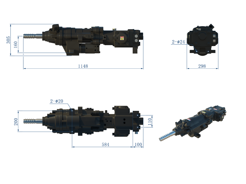 YHD210液壓鑿巖機 YHD210液壓鑿巖機